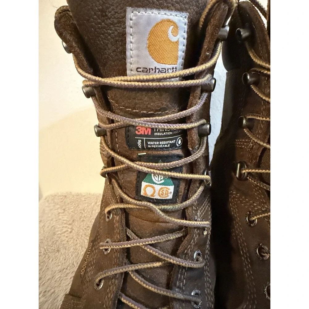 Carhartt Men's Rugged Flex Waterproof Boots Insulated Puncture Resistant Size 10
